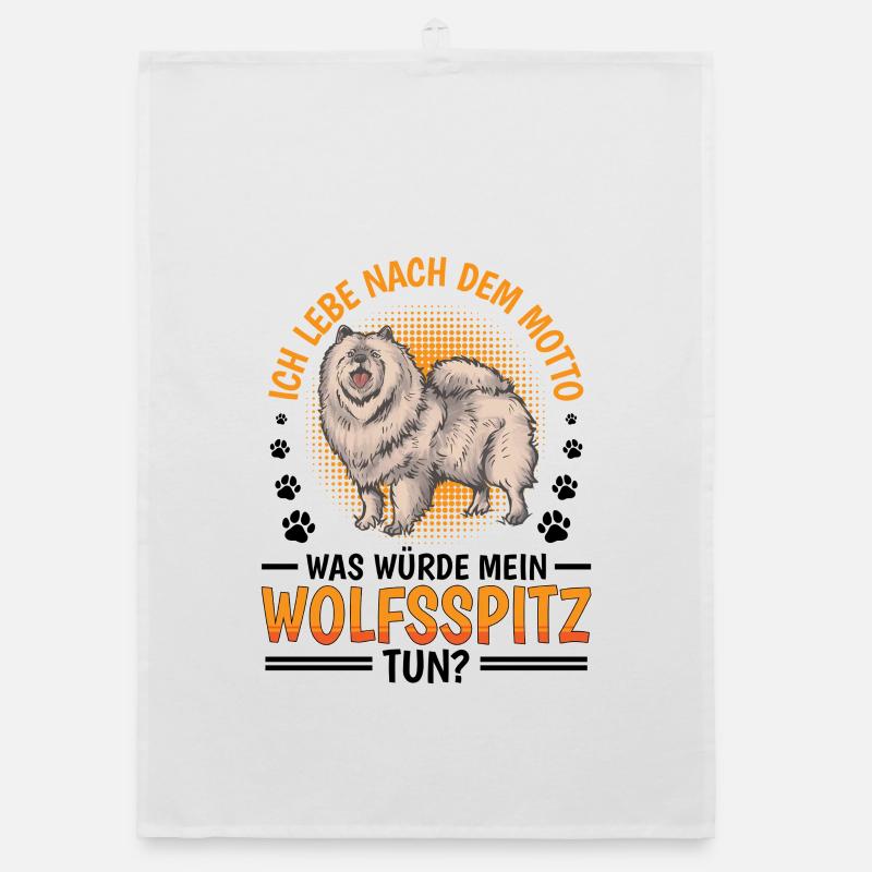 What would Wolfspitz do German Wolfspitz Organic dish towel