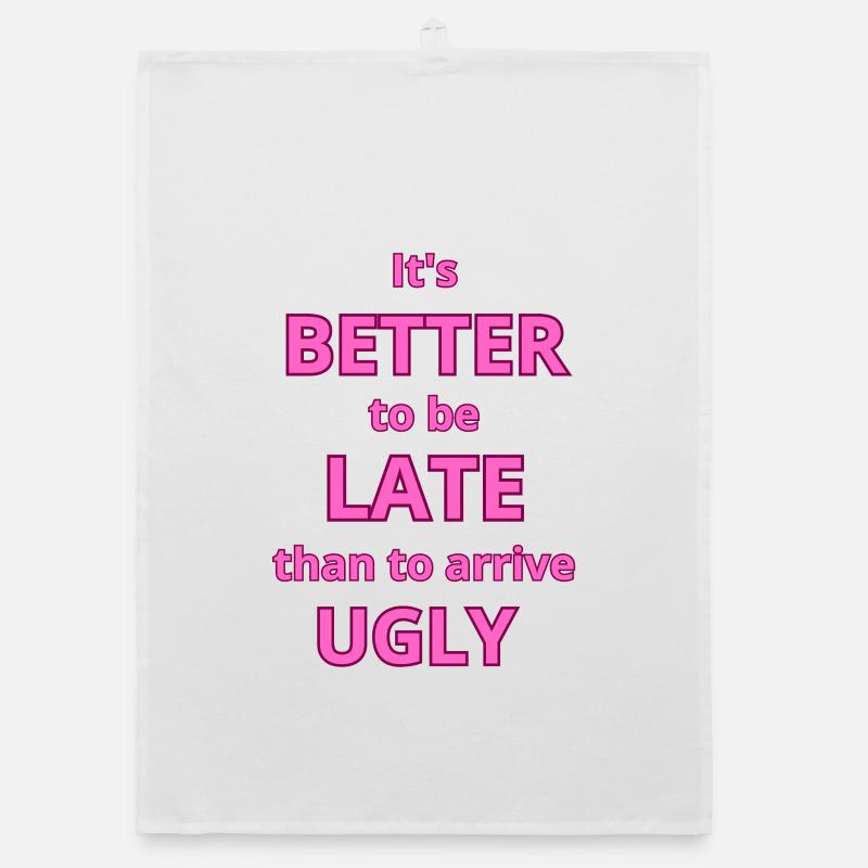 Citation de texte rose gras pour déclaration de mode Torchon bio