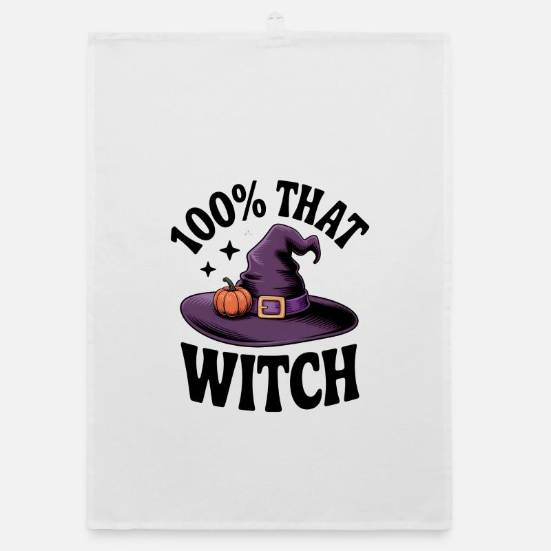 100% That Witch Organic dish towel