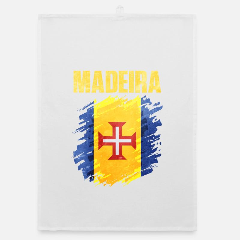 Conception artistique inspirée du drapeau de Madère Torchon bio