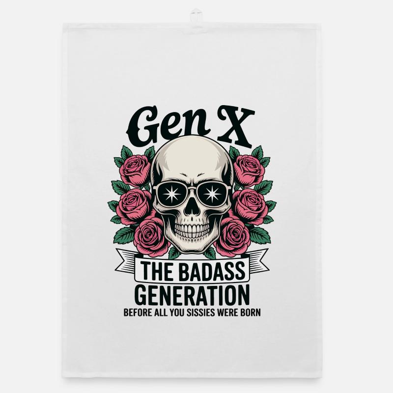 Gen X Génération badass avant la naissance S’amuser Torchon bio