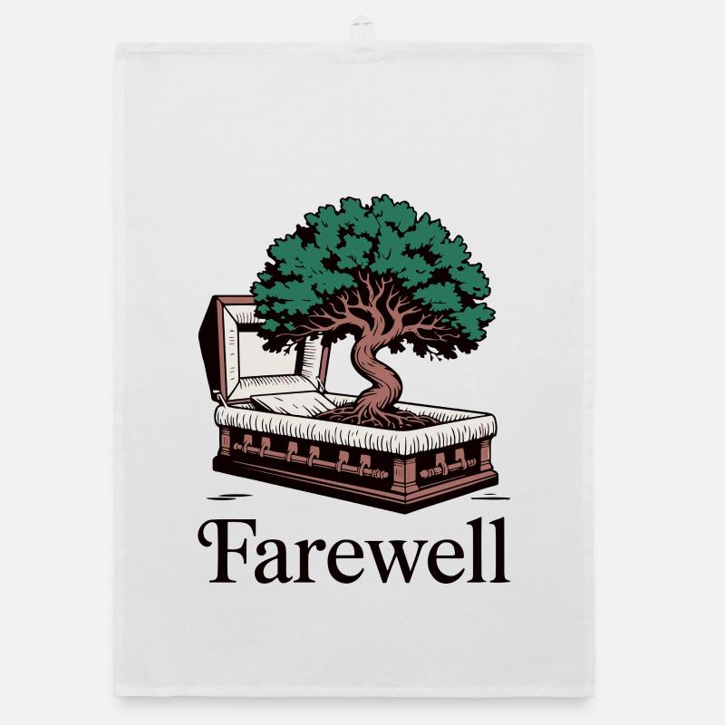 Conception de l'arbre de vie commémoratif Torchon bio