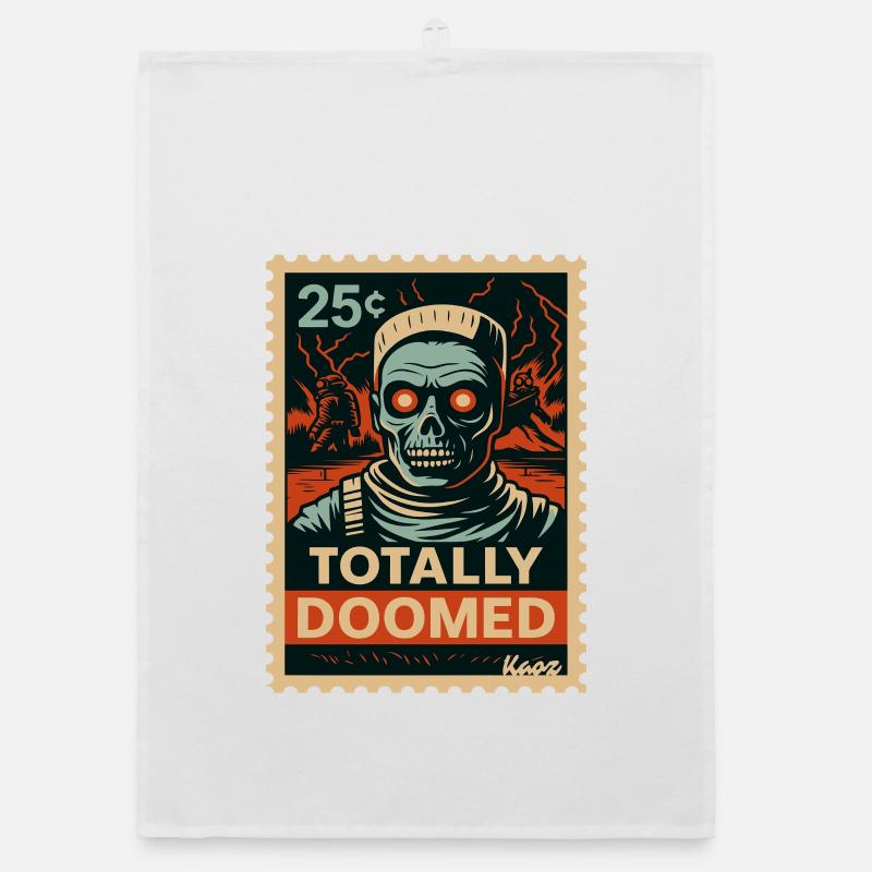 conception d’illustration de crâne apocalyptique Torchon bio