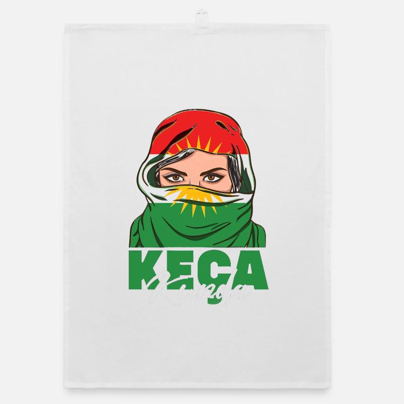 Kurdistan Kurdes Kurde impression standard Torchon bio