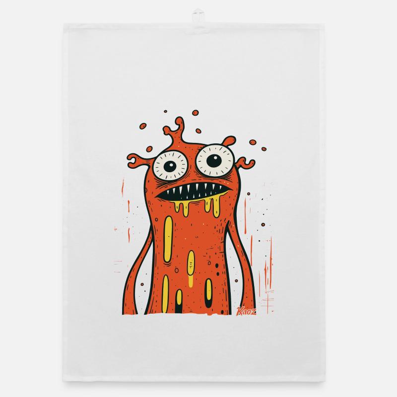 Conception de monstre cool Torchon bio