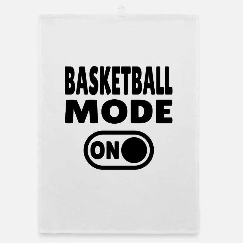 Mode basket-ball activé – Conception des joueurs et des supporters Torchon bio