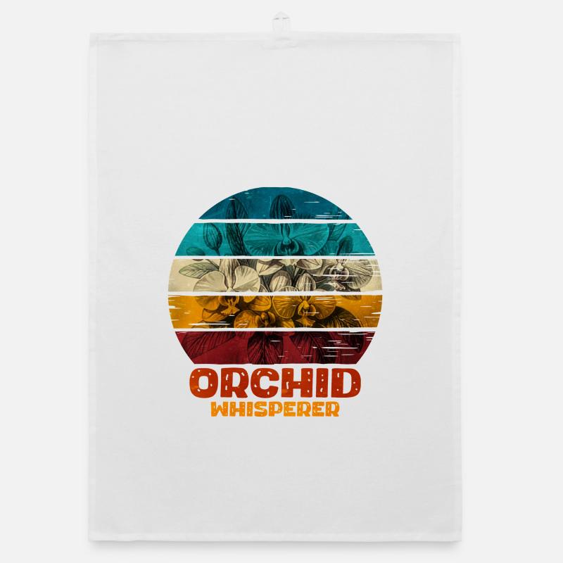Orchidee Flüsterer Design Organic Geschirrtuch