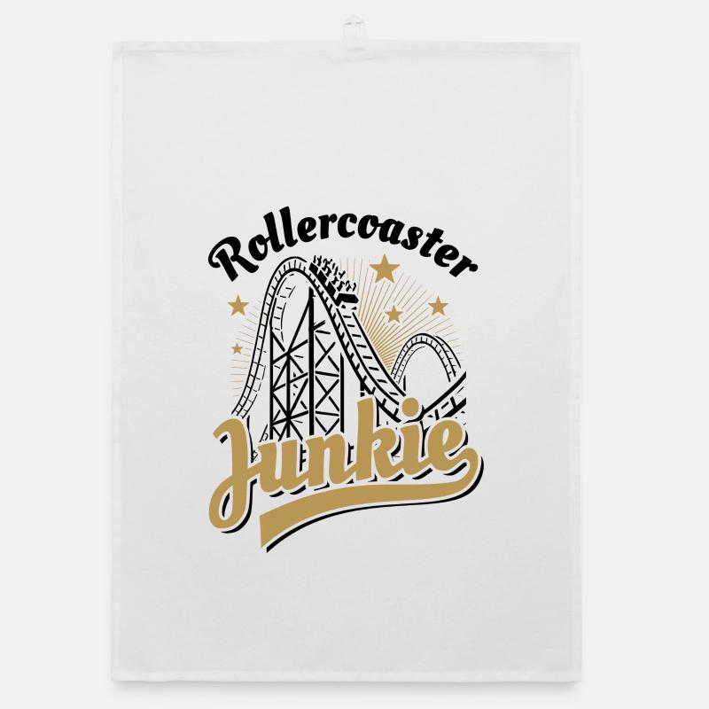 Rollercoaster Junkie - Roller Coaster - Loop Organic dish towel