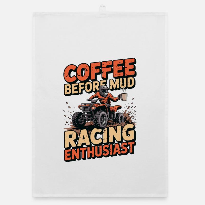 Passionné de courses de boue, amateur de café et de boue Torchon bio