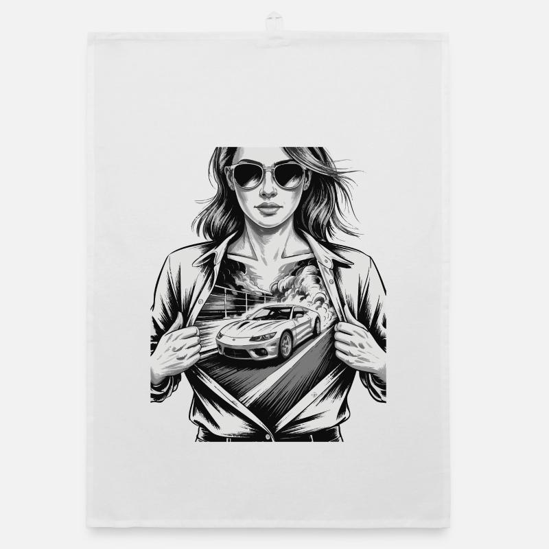 Conception de voiture de course Torchon bio