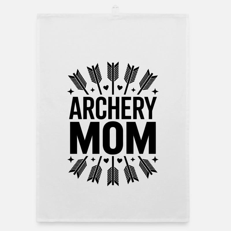 Bogenschießen Spruch Mutter Bogenschießen Geschenk Organic Geschirrtuch
