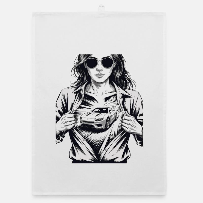 Conception de voiture de course Torchon bio