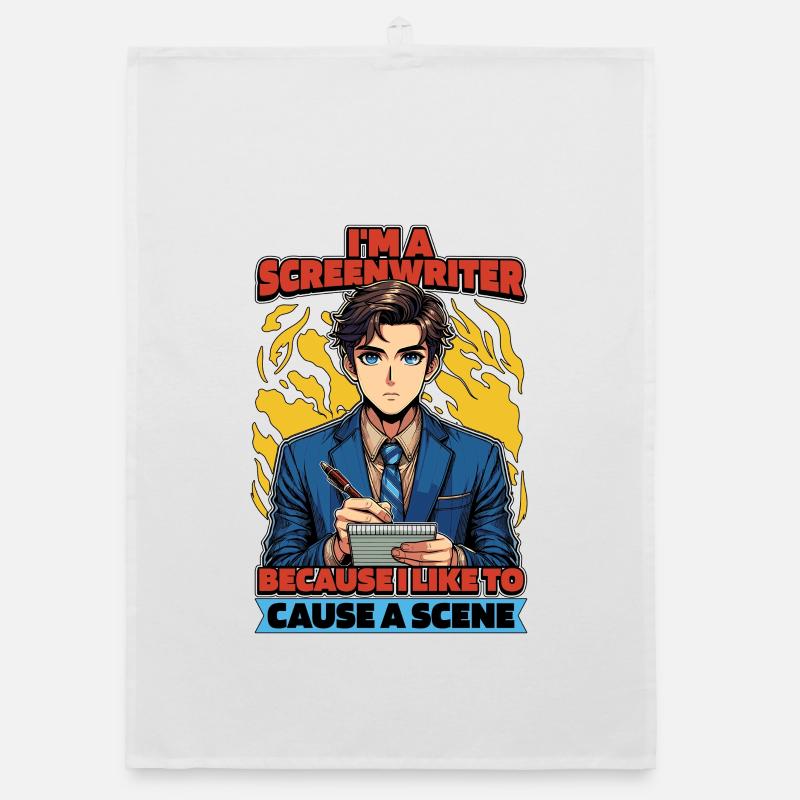 I'm A Screenwriter Because I Like To Scriptwriting Organic dish towel