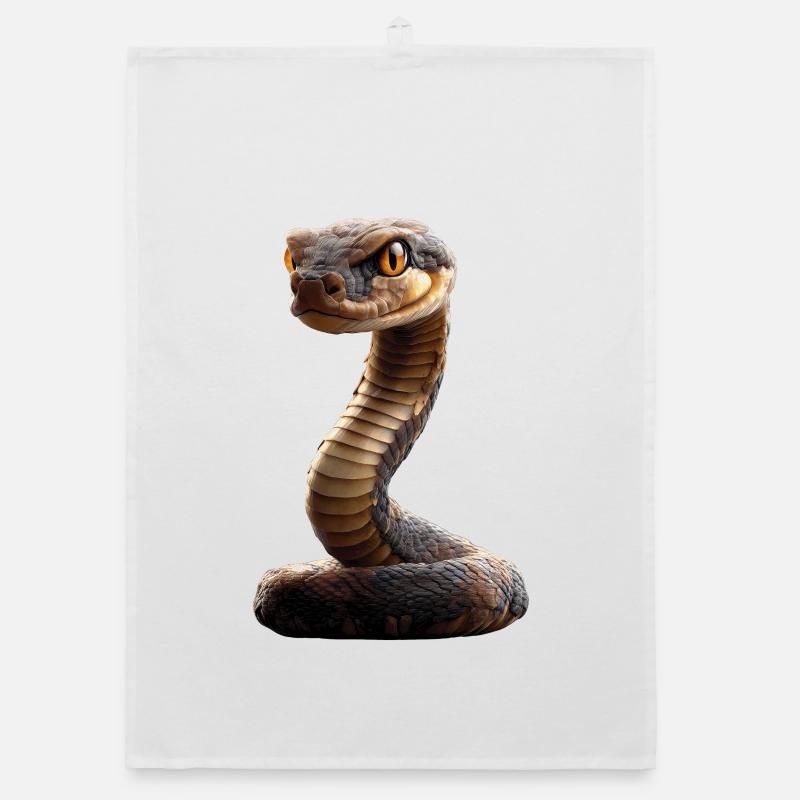 snake, python, cobra, rattlesnake, snakes Organic dish towel