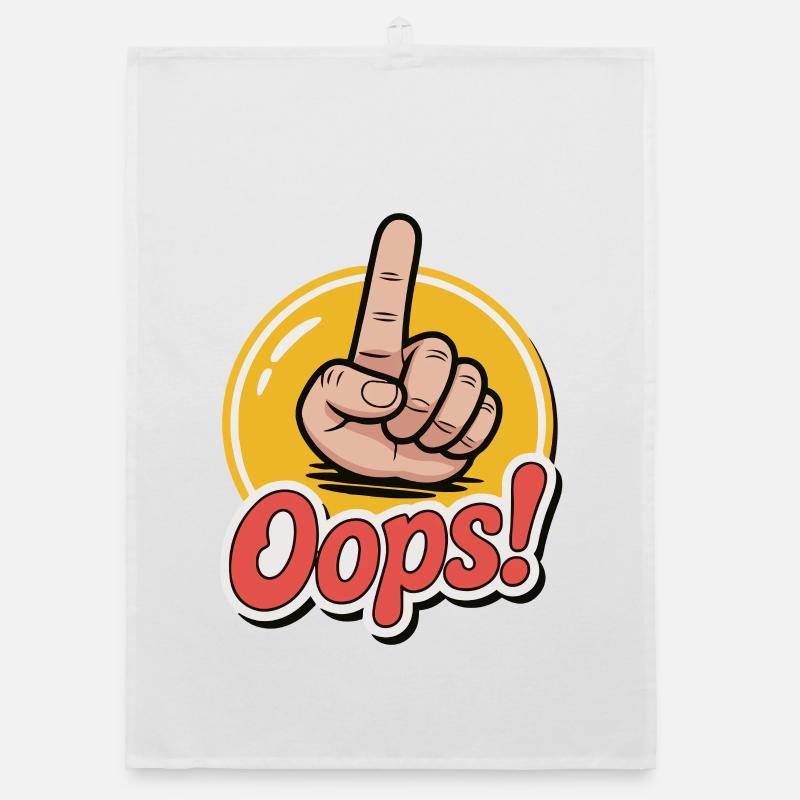 Grafikdesign mit kräftiger Handgeste Organic Geschirrtuch