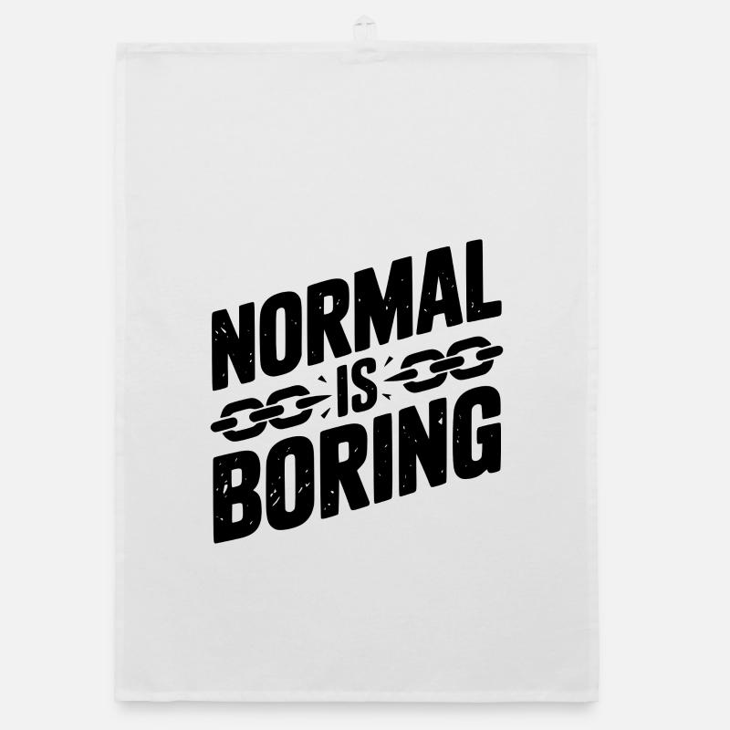 Normal is Boring Organic dish towel