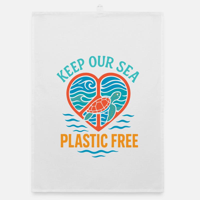 Keep our ocean plastic-free Organic dish towel