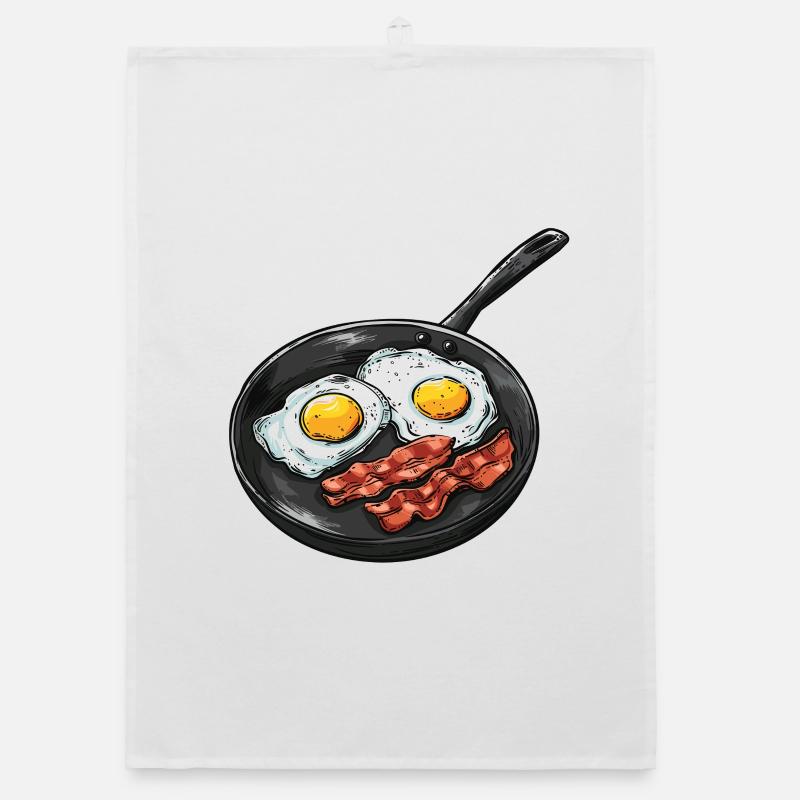 Cuisine Breakfast Scene Organic dish towel