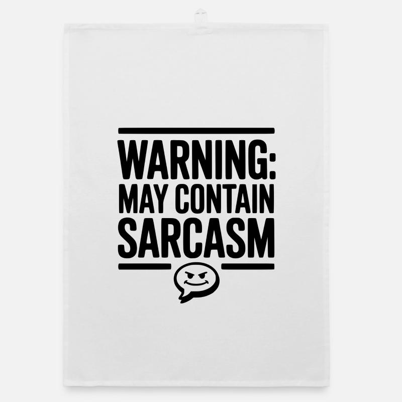 Warning May Contain Sarcasm Organic dish towel