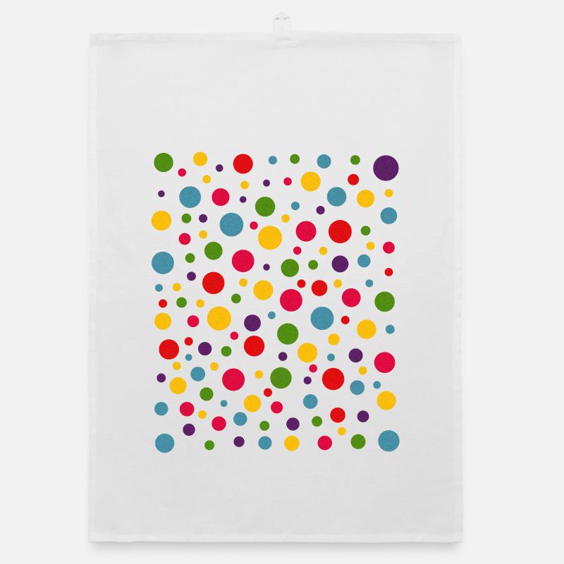 Spotty Dot Colors Pattern Tee Organic dish towel