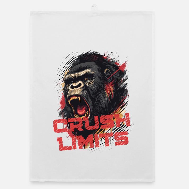 Crush Limits - Gorilla Motivation Organic dish towel