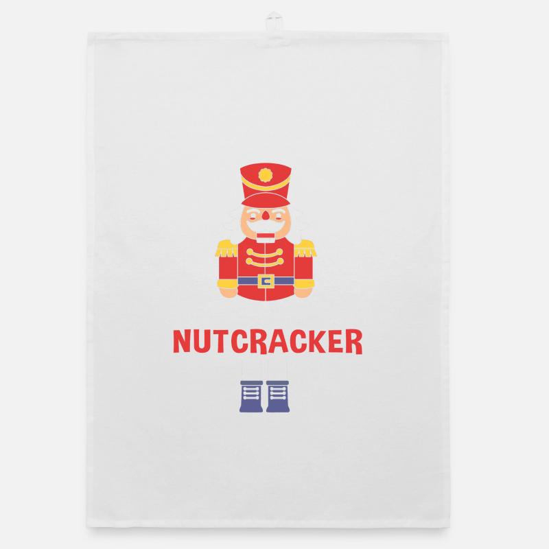Nutcracker Christmas Organic dish towel