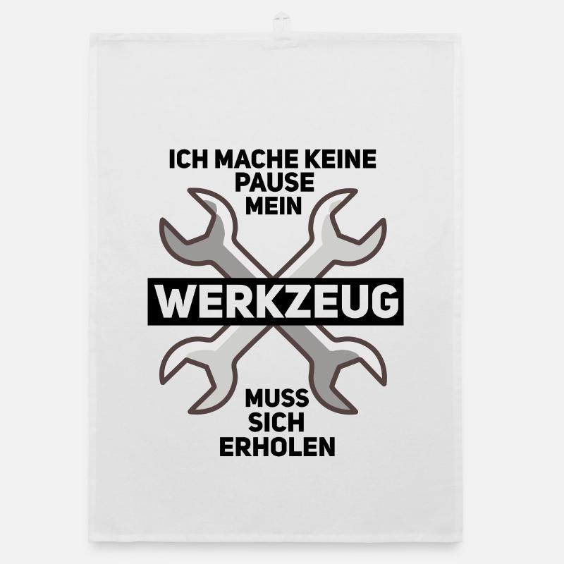 Nothing works without tools Organic dish towel