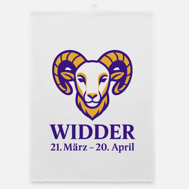 Sternzeichen Widder Organic Geschirrtuch