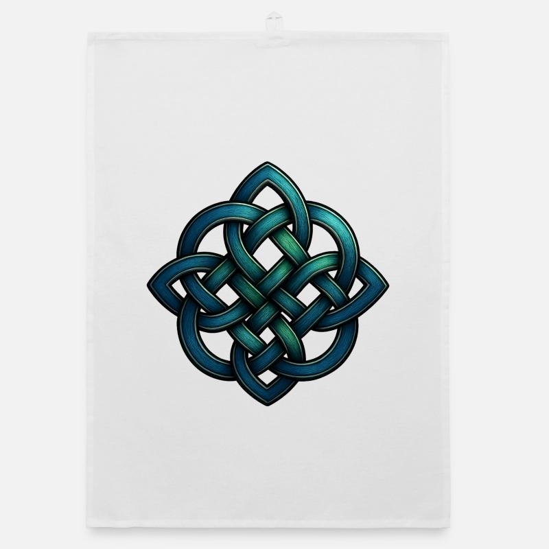 Celtic knot Organic dish towel