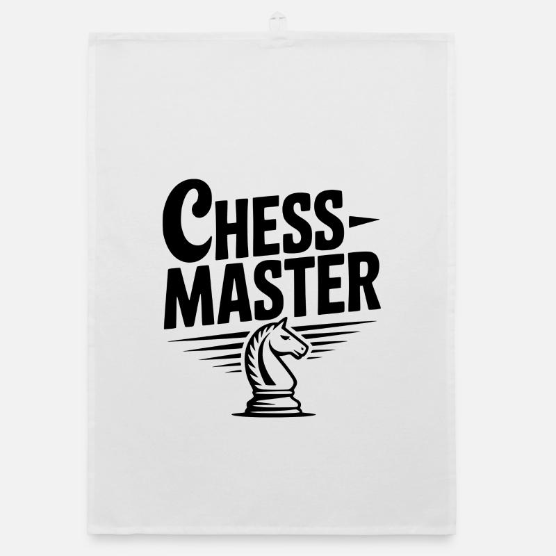 Chess Master Knight Organic dish towel
