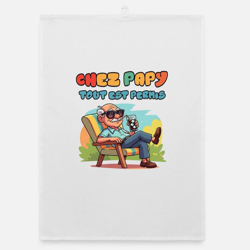 At Grandpa's everything is allowed Organic dish towel