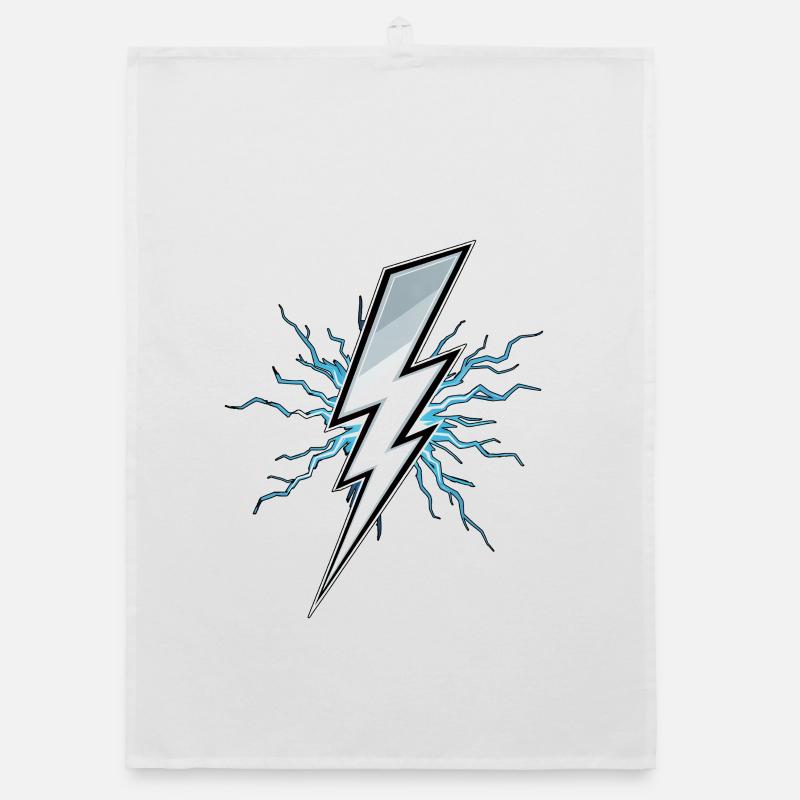 Lightning Lightning Thunderstorm Current Storm Organic dish towel