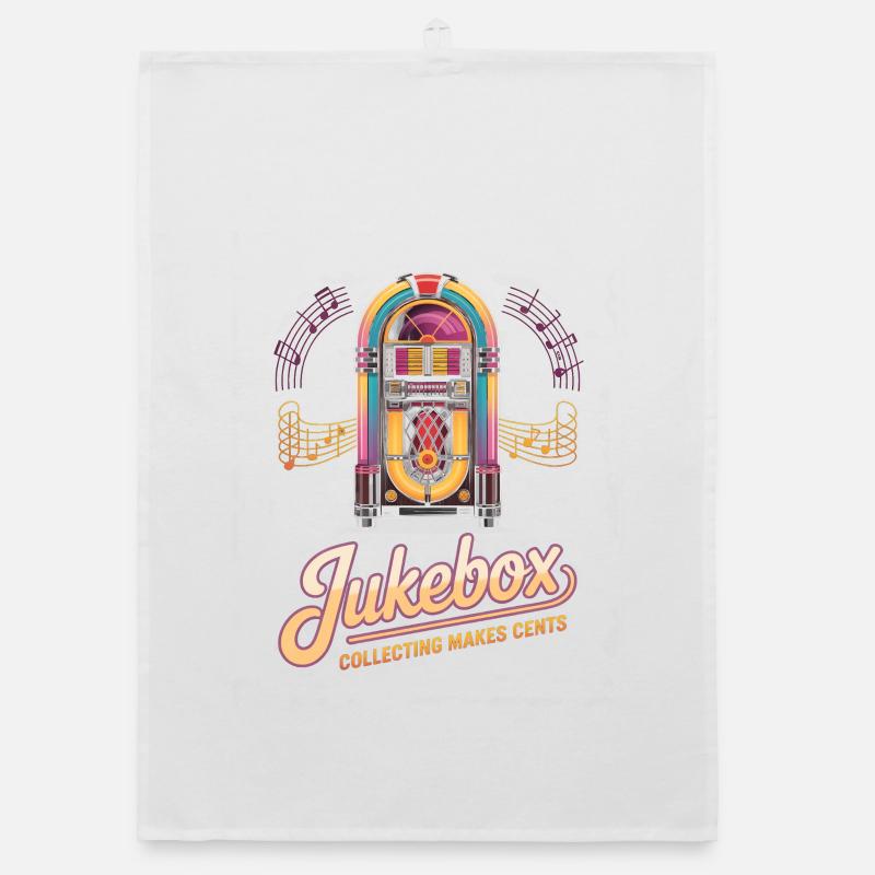 Collectionneurs de juke-box La collection de juke-box rapporte des centimes Torchon bio