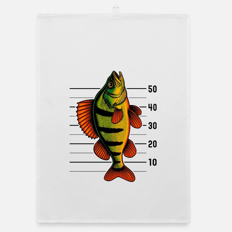 Perch Perch Perch Perch Fishing Perch Perch Perch Organic dish towel