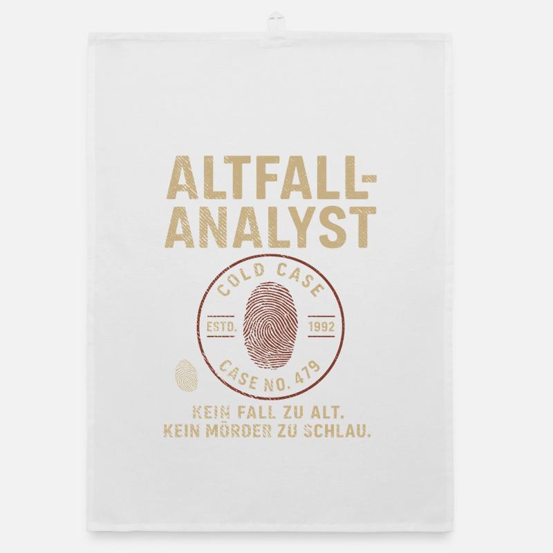 Altfall-Analyst – Cold Case Shirt Organic Geschirrtuch