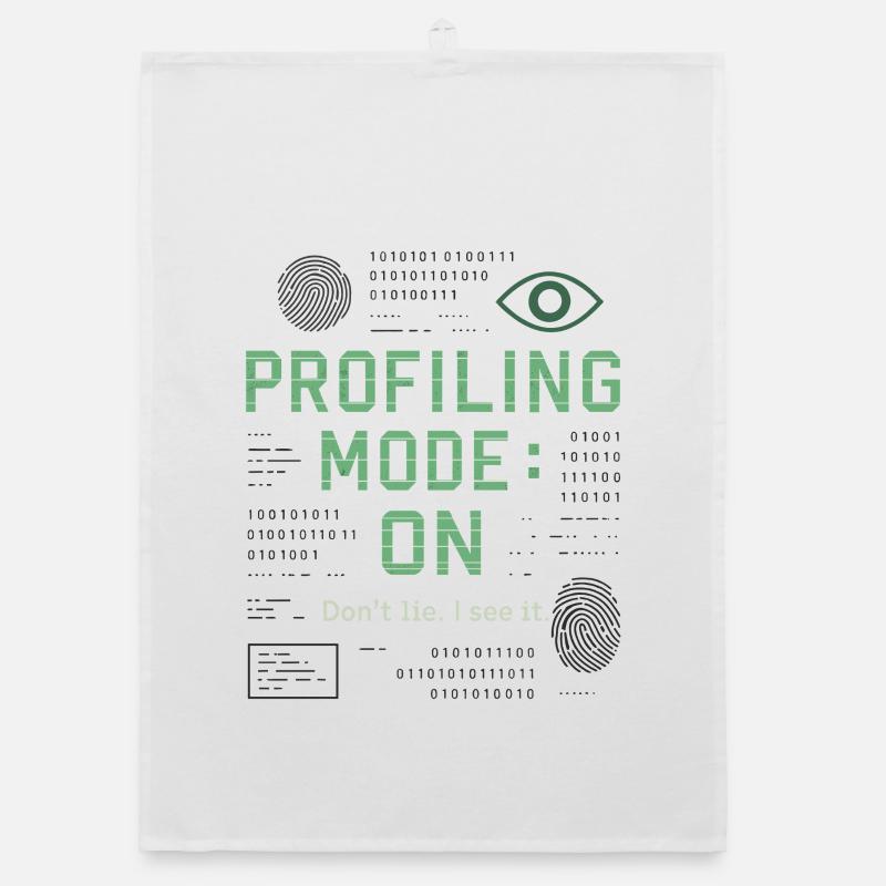 Profiling Mode: ON – True Crime & Mindhunter Shirt Organic dish towel