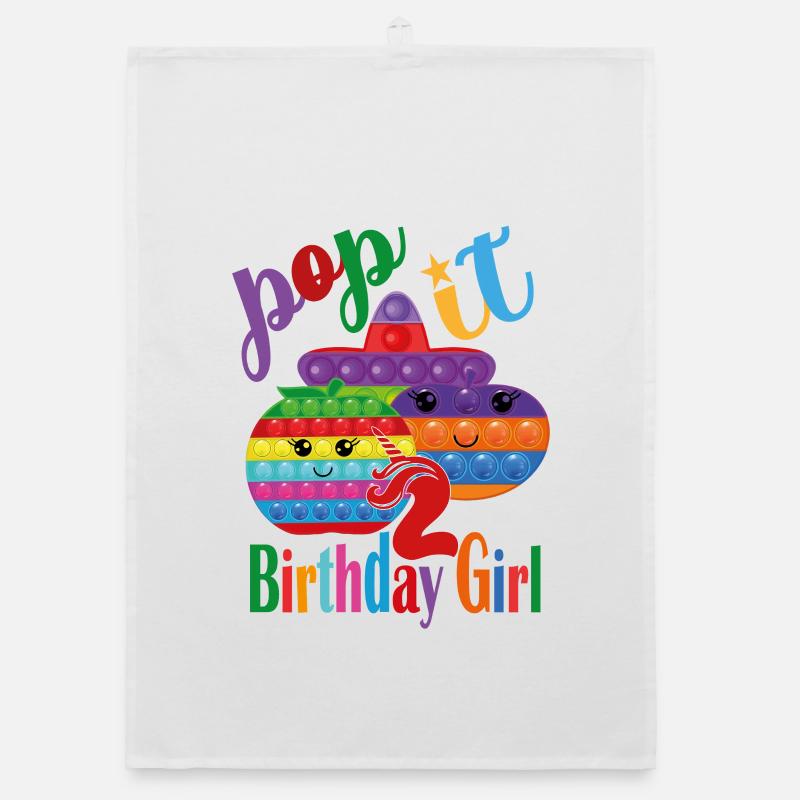Pop it Geburtstagskind 2 Organic Geschirrtuch