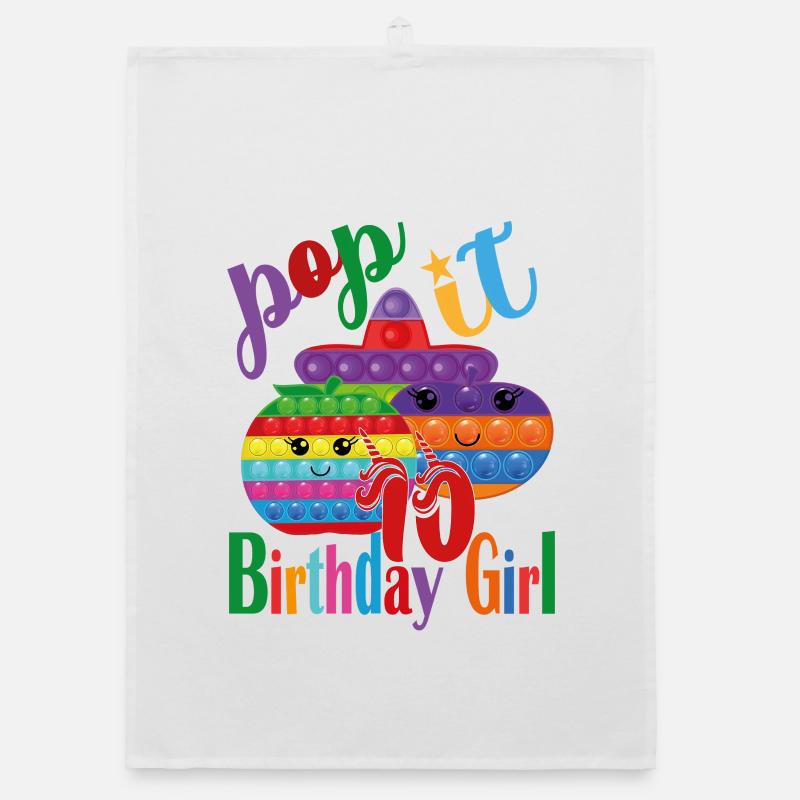 pop-it Geburtstagskind 10 Organic Geschirrtuch
