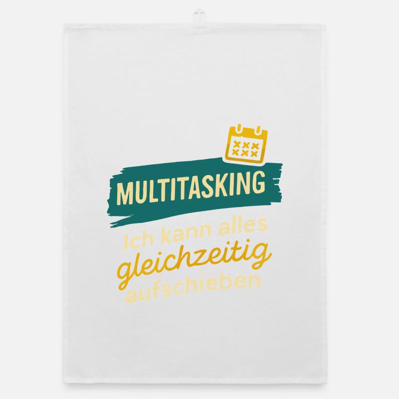 Multitasking – Alles gleichzeitig aufschieben Organic Geschirrtuch