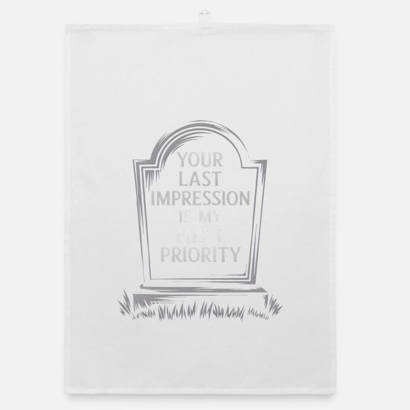Last Impression First Priority - Halloween Organic dish towel