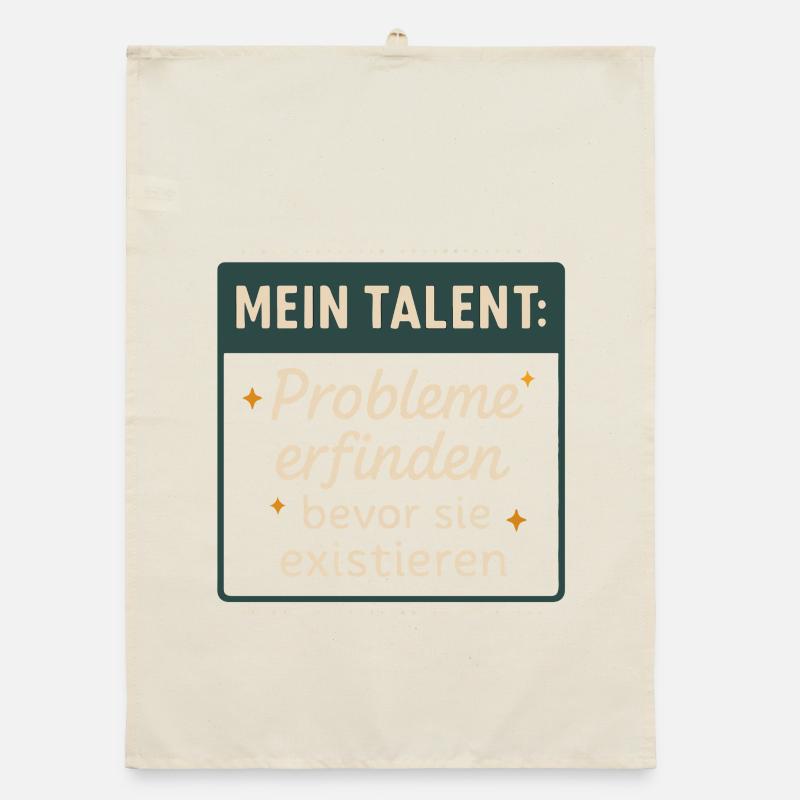 Talent! Inventing problems before they exist Organic dish towel