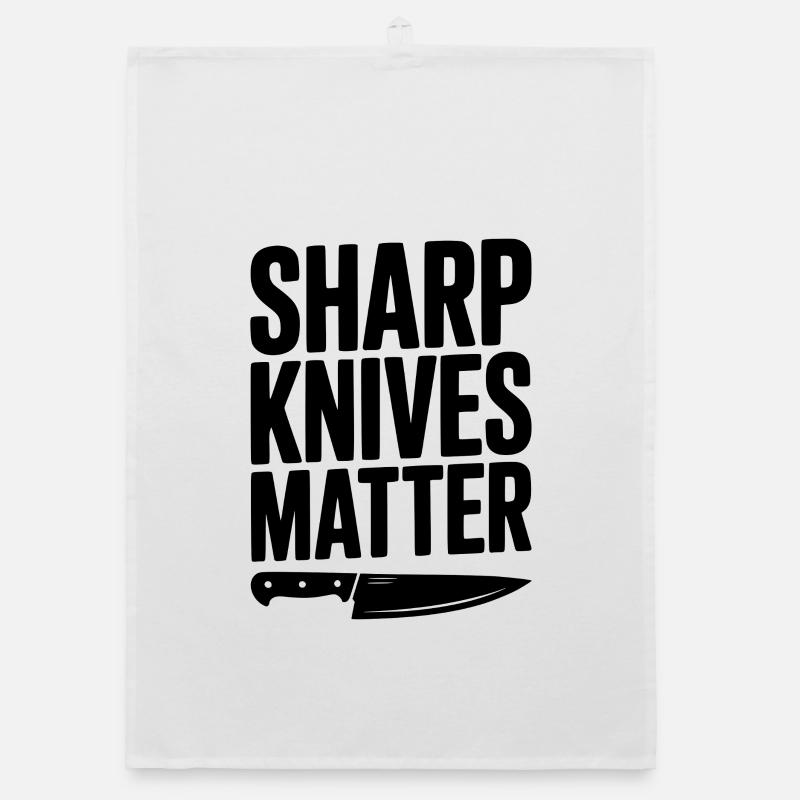 Sharp Knives Matter Organic dish towel