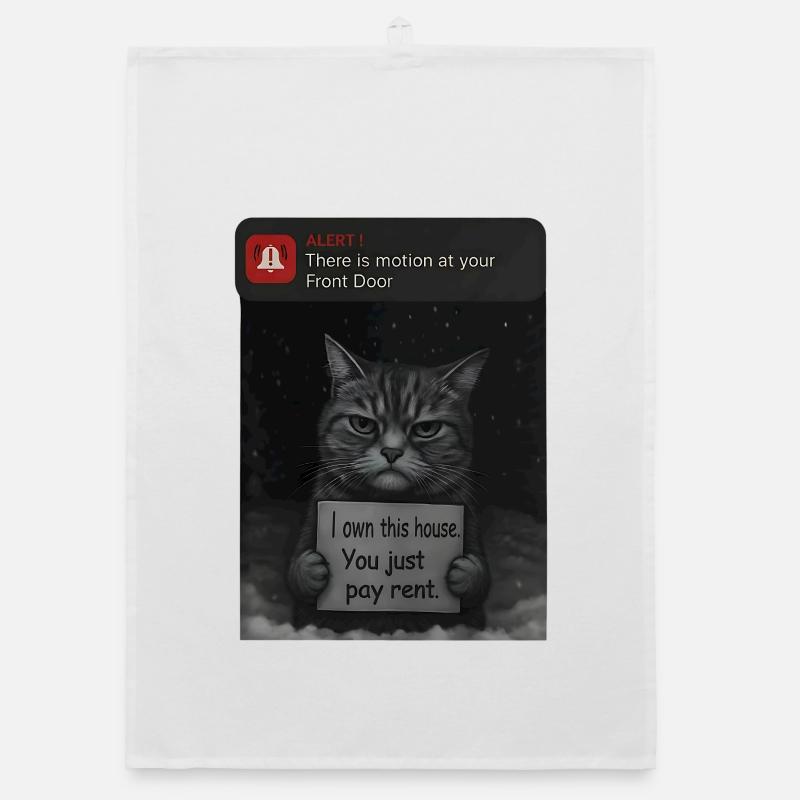 Cat a un message pour vous - Funnier Torchon bio