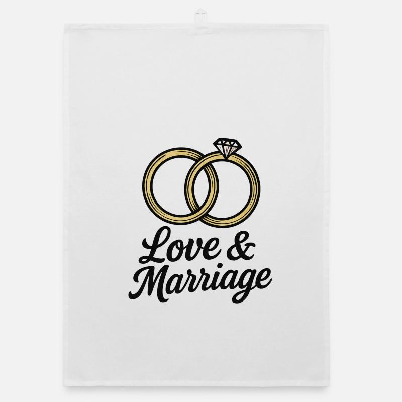 Liebe & Ehe Trauringe - Liebe & Ehe Organic Geschirrtuch