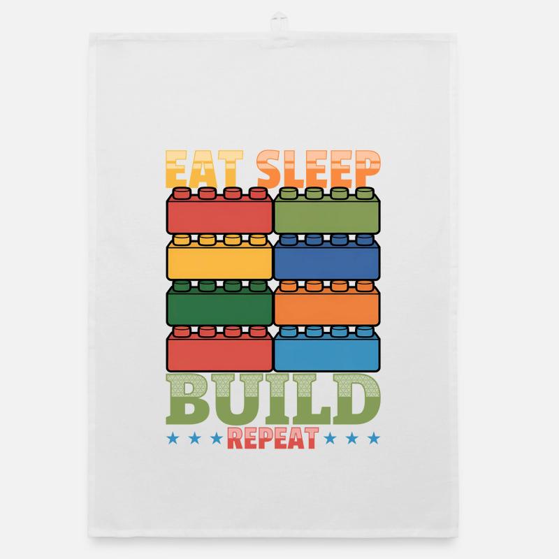 Blocs de construction Enfants Brick Builder Torchon bio