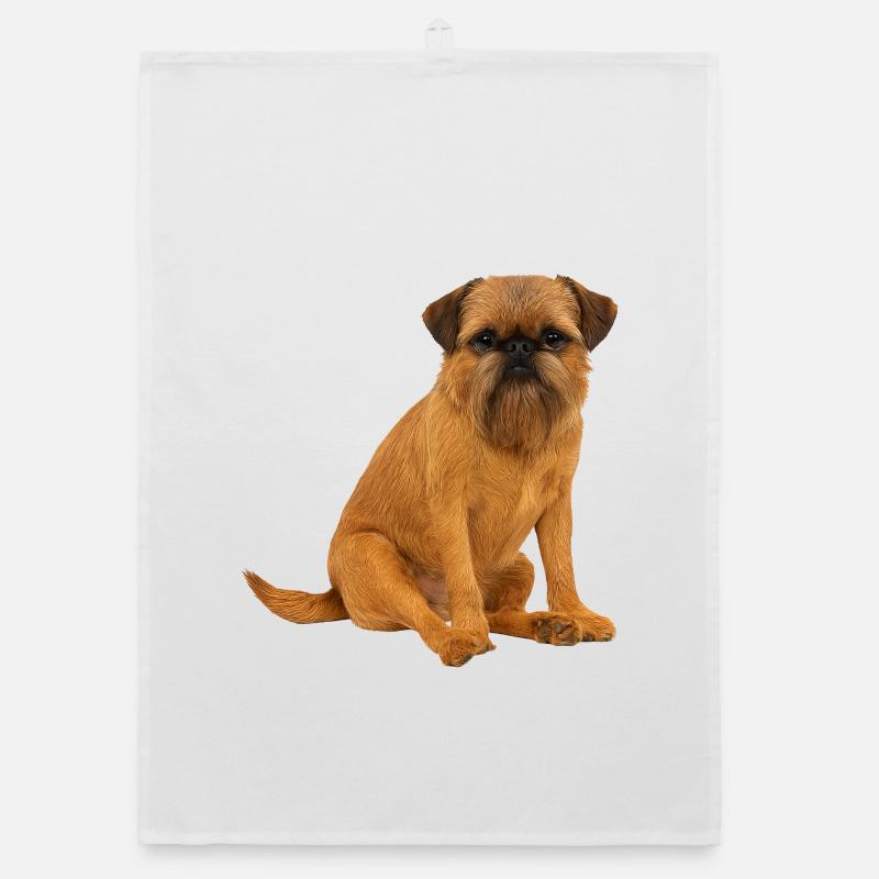 Belgian Dwarf Griffon Brussels Griffon Organic dish towel