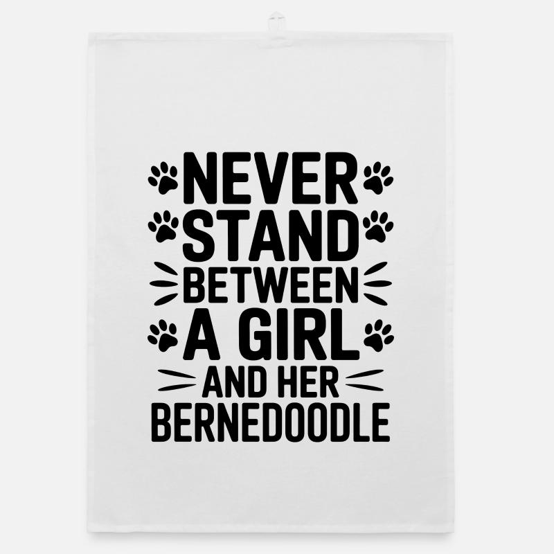 Bernedoodle Spruch Mädchen Bernedoodle Geschenk Organic Geschirrtuch