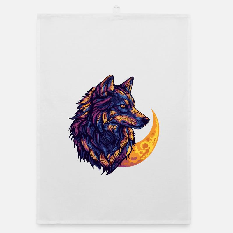 Wolf Moon Organic dish towel