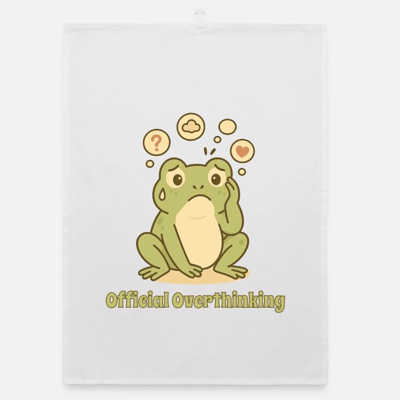 Thoughtful Frog – Overthinking Design Organic dish towel