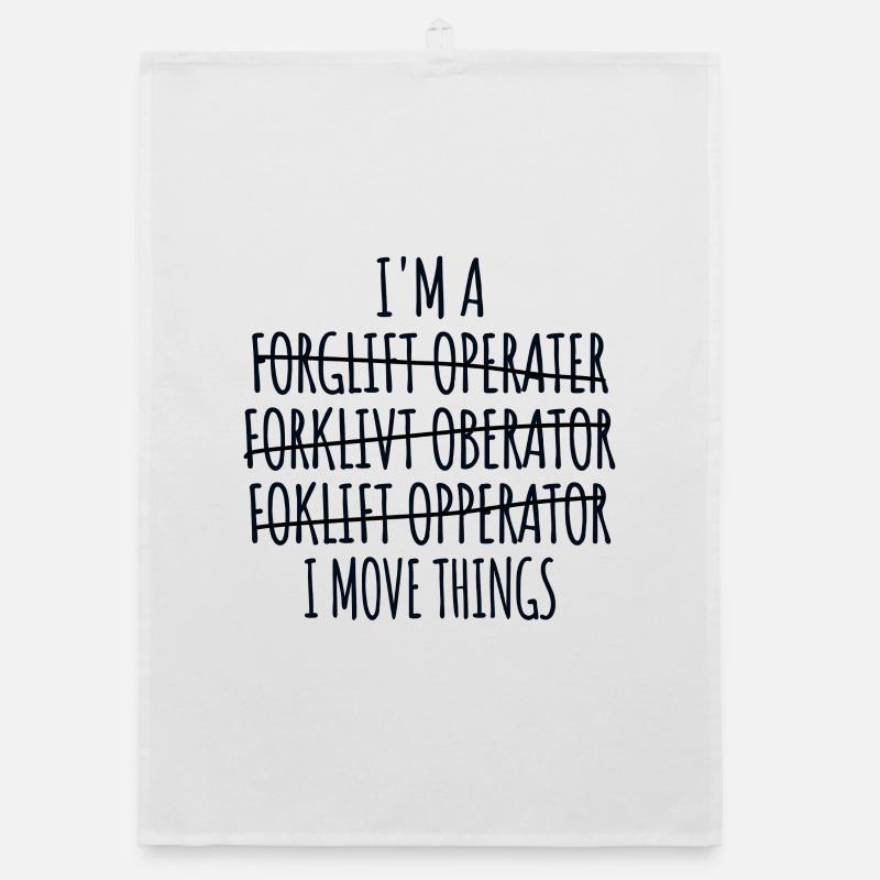 Forklift Driver Forklift Driver, Forklift Warehouse Clerk Organic dish towel